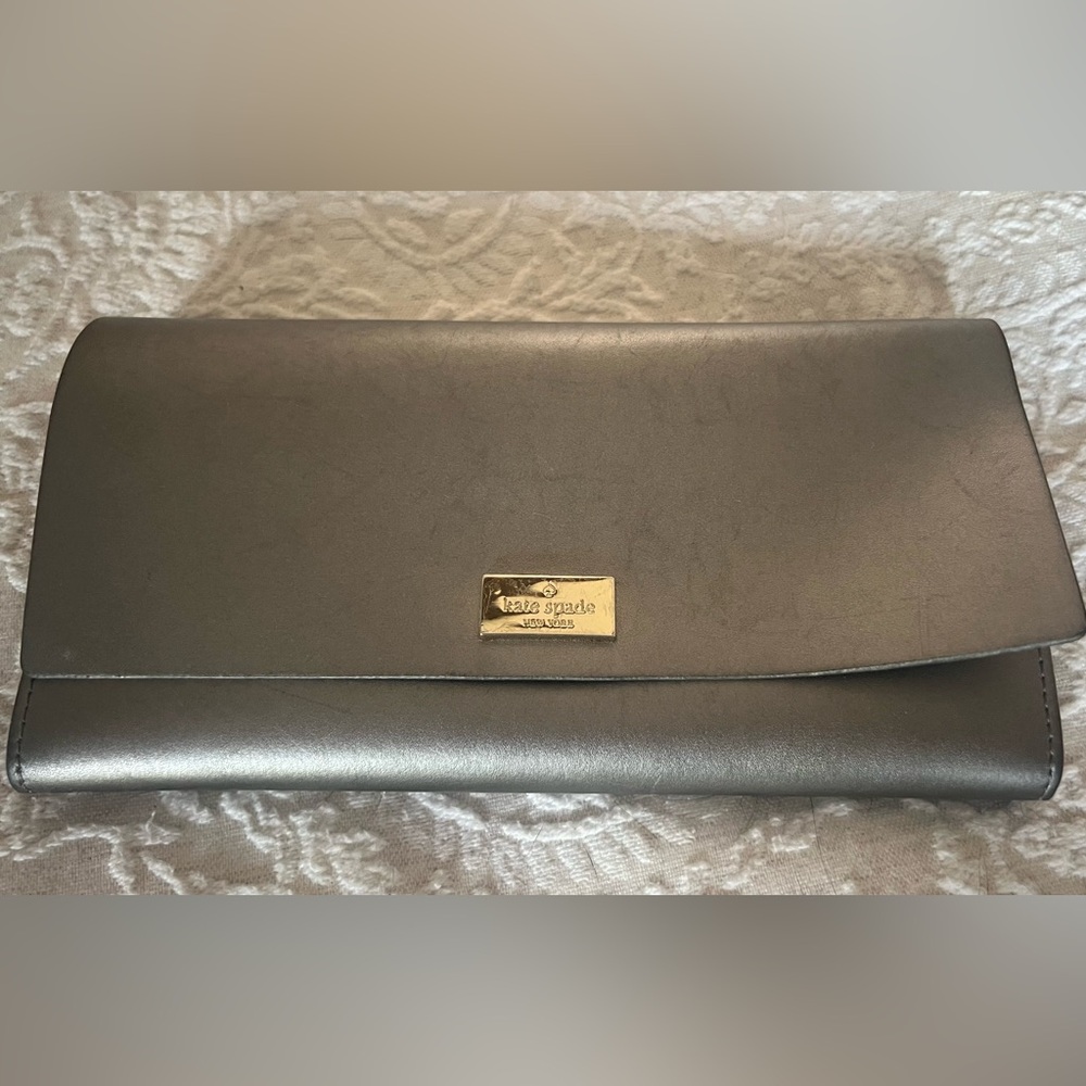 Kate spade silver wallet